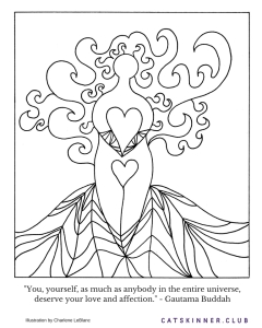 self-love coloring meditation