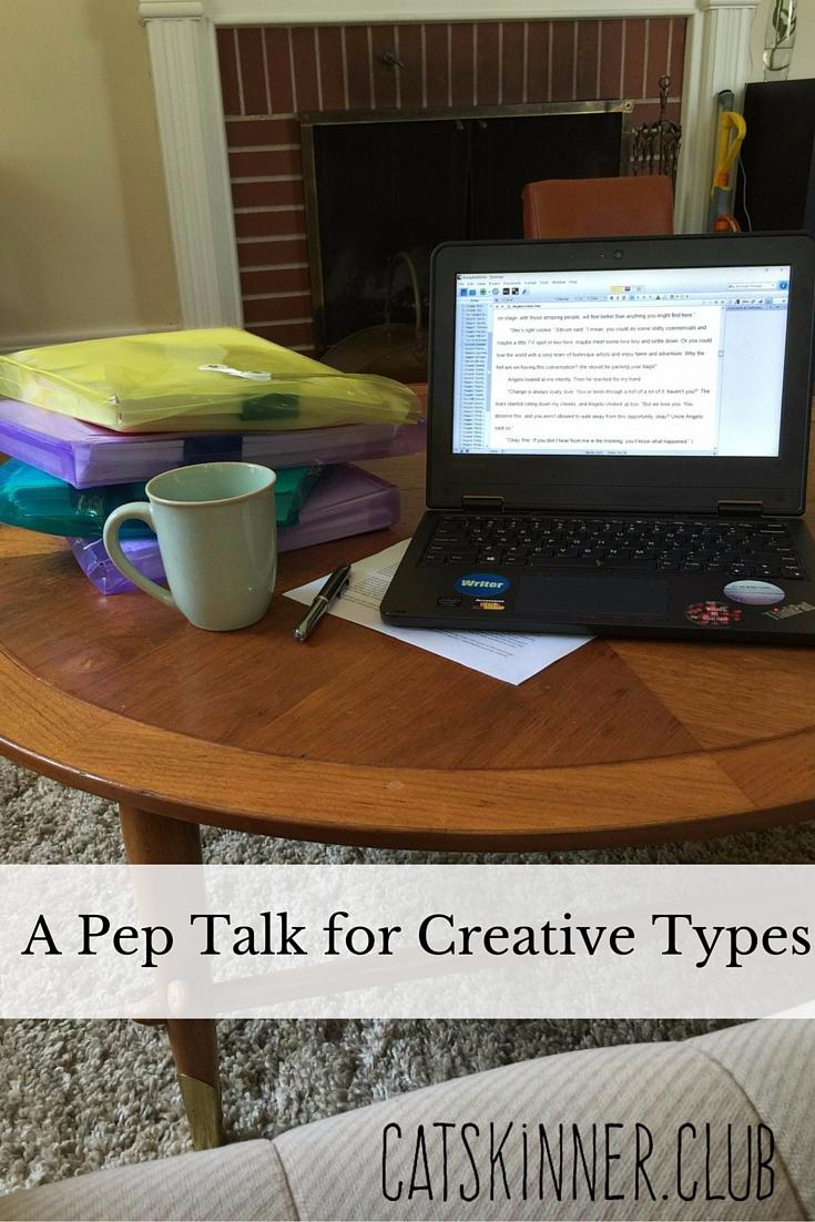 a pep talk for creative types